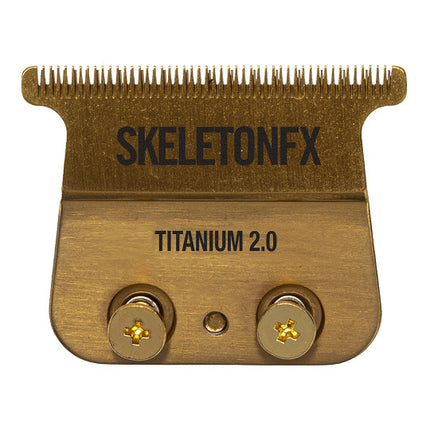 PRO4Artists Snijmes Titanium 2.0  SKELETONFX Trimmer Goud