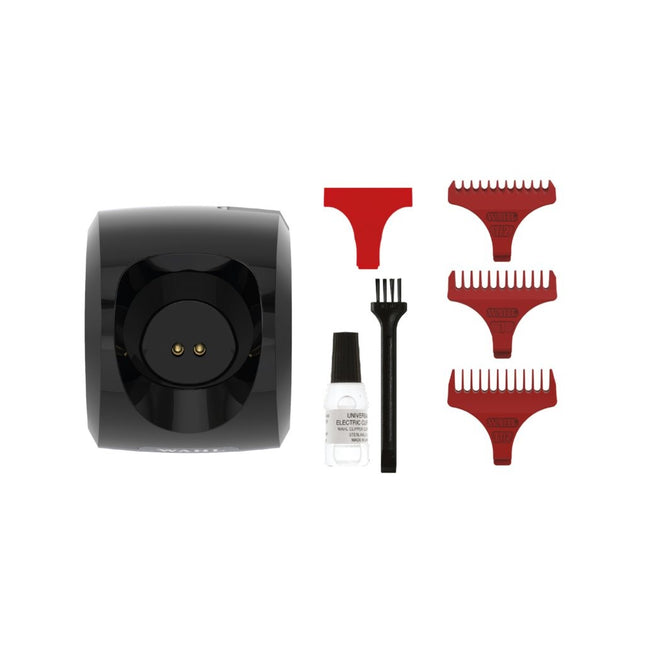 Wahl Cordless Detailer Li Trimmer T-Wide + Monster Clippers Clean & Cool Blade Spray & Olie