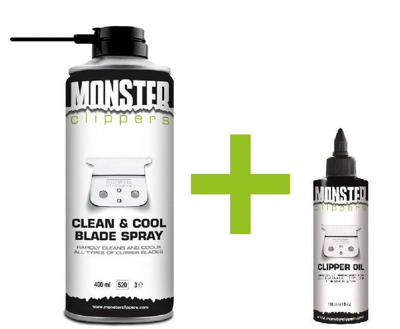 Clean & Cool Blade Spray (400ml) + Tondeuse Olie (100ml) Combi