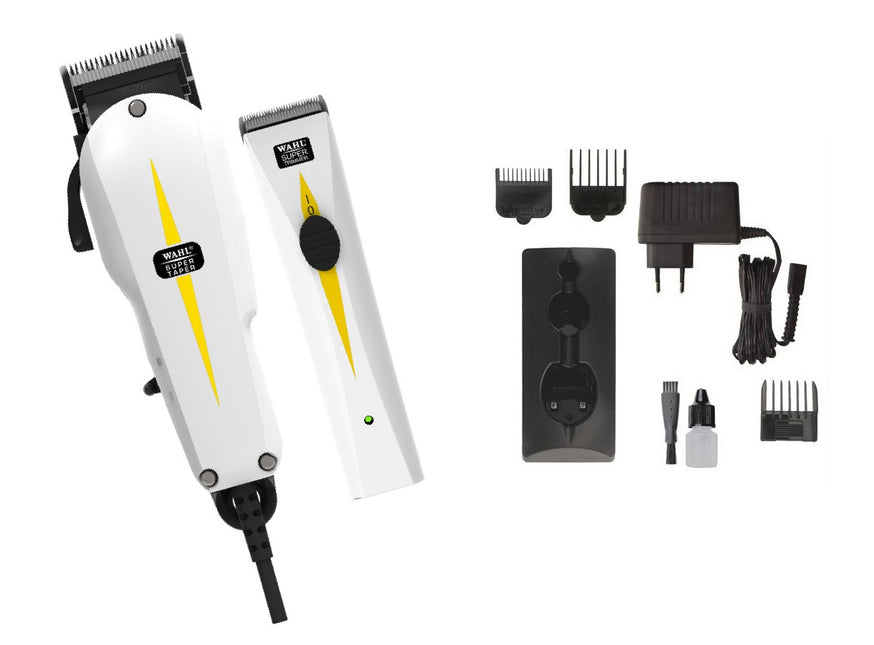 Wahl Combipack Super Taper + Super Trimmer + Monster Clippers Clean & Cool Blade Spray & Olie